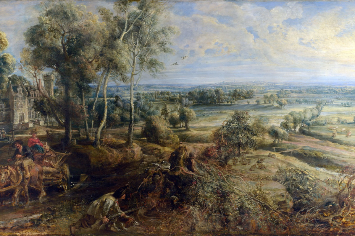 Peter Paul Rubens - A View of Het Steen in the Early Morning